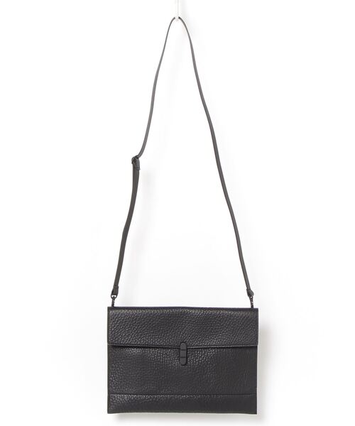 TOMOE(トモエ)の「【TOMOE】トモエ/UTILITYレザーサコッシュ(ショルダーバッグ・メンズ・ブラック系その他/グレー系その他/グレー/ネイビー/ブラック/オリーブ・FREE)」の2枚目の写真