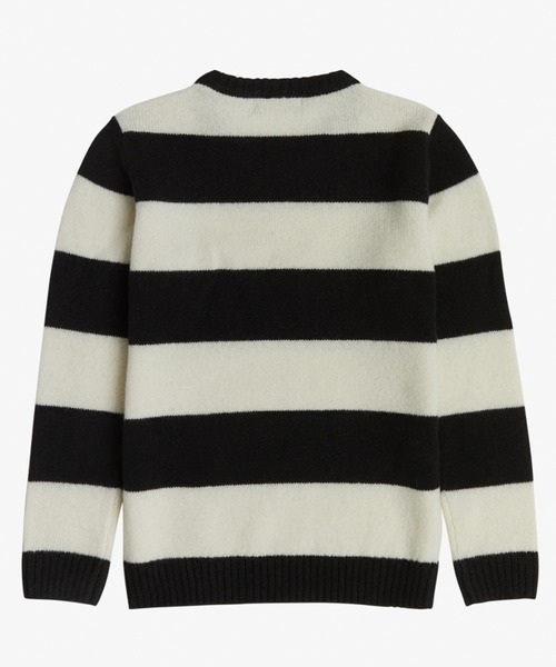 FRED PERRY（フレッドペリー）の「Kids Contrast Stripe Crew Neck Jumper（ニット/セーター・キッズ・ブラック・2-3/8-9/6-7/4-5）」の3枚目の写真