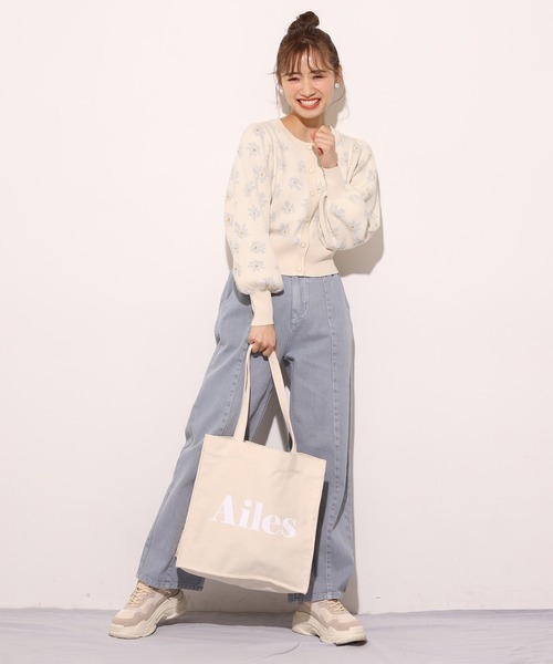 one after another NICE CLAUP(ワンアフターアナザーナイスクラップ)の「ロゴキャンバストートバック(トートバッグ・レディース・ホワイト/ブラック/グリーン/サックスブルー・FREE)」の5枚目の写真