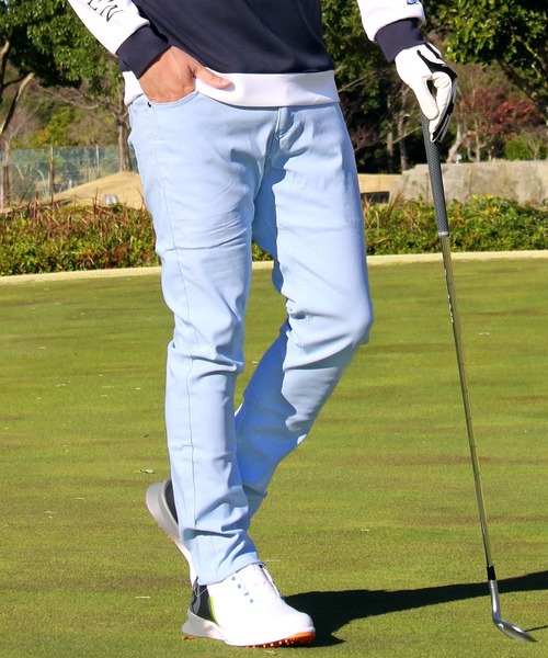 TopIsm（トップイズム）の「SUPERストレッチ ゴルフパンツ ゴルフウェア メンズ（ゴルフグッズ・メンズ・ブラック/ホワイト/ベージュ/ネイビー/グレー/オリーブ/ワイン/チャコールグレー/サックスブルー/ブルー/ブルーグリーン/ラベンダー/オレンジ/イエロー/ミント・M/L/XL/S/2XL/3XL）」の10枚目の写真
