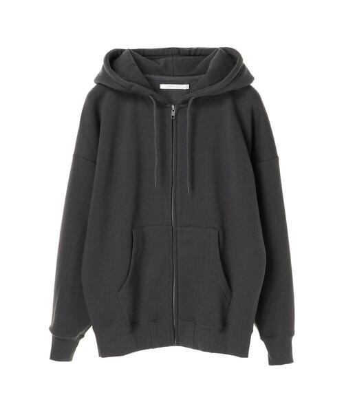 koe（コエ）の「TC裏起毛ジップパーカー21S（パーカー・レディース・カーキ/チャコールグレー/ピンク系その他2/ダークブルー/ライトグレー/ライトベージュ・L/XL/S/M）」の8枚目の写真