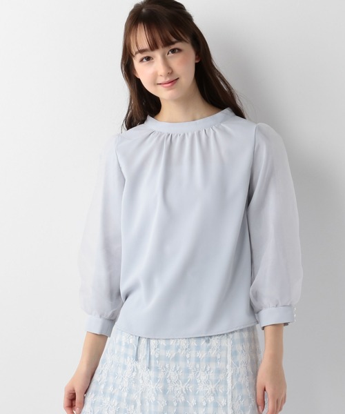 LODISPOTTO（ロディスポット）の「Airlyリバーシブルボウタイブラウス（シャツ/ブラウス・レディース・ブルー系その他/アイボリー・MEDIUM）」の7枚目の写真