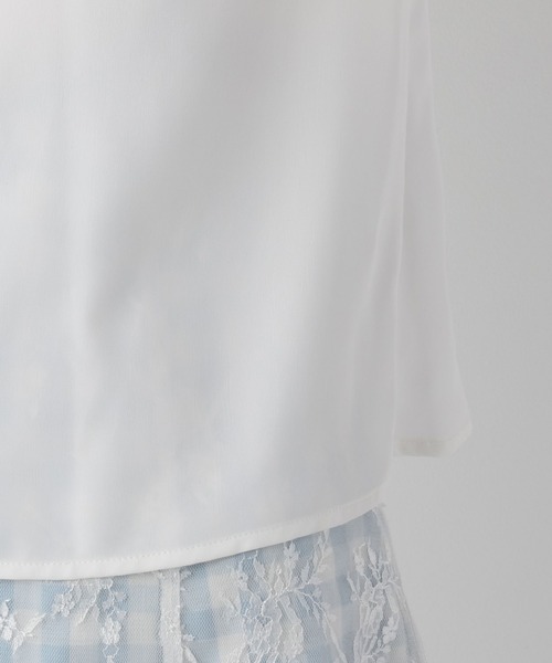 LODISPOTTO（ロディスポット）の「Airlyリバーシブルボウタイブラウス（シャツ/ブラウス・レディース・ブルー系その他/アイボリー・MEDIUM）」の3枚目の写真