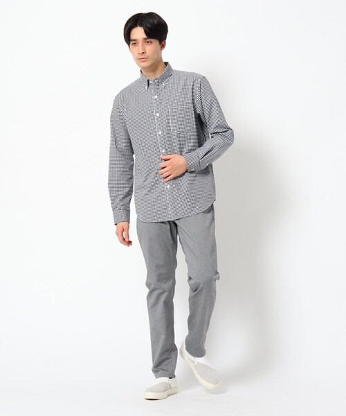 THE SHOP TK （ザ ショップ ティーケー ）の「◆調温機能　ポリオックスシャツ（シャツ/ブラウス・メンズ・オフホワイト/ブラック系1/ブルー/ネイビー系1・01/03/05/02/04）」の8枚目の写真