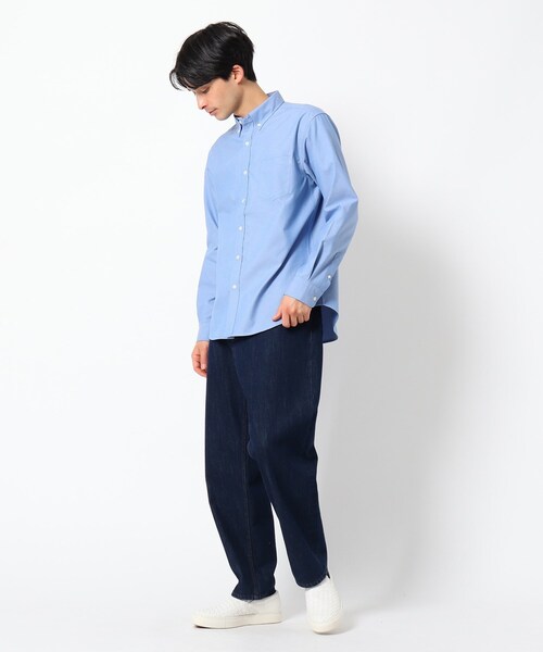 THE SHOP TK （ザ ショップ ティーケー ）の「◆調温機能　ポリオックスシャツ（シャツ/ブラウス・メンズ・オフホワイト/ブラック系1/ブルー/ネイビー系1・01/03/05/02/04）」の6枚目の写真