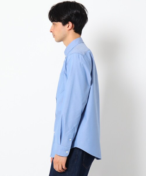 THE SHOP TK （ザ ショップ ティーケー ）の「◆調温機能　ポリオックスシャツ（シャツ/ブラウス・メンズ・オフホワイト/ブラック系1/ブルー/ネイビー系1・01/03/05/02/04）」の5枚目の写真