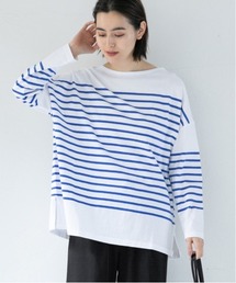 LEPSIM | パネルボーダーロンＴ　927443(Tシャツ/カットソー)