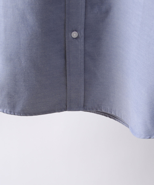 ZIP FIVE（ジップファイブ）の「【ZIP FIVE】高密度T/Cブロード長袖バンドカラーリラックスシャツ/無地/ストライプ/チェック（シャツ/ブラウス・メンズ・ネイビー系2/パープル/ブラック/オリーブ/ホワイト系/ネイビー系/ブラック系/ベージュ/チャコール/ブルー/ダークネイビー/ブルー系/ネイビー系1/オフホワイト・MEDIUM/LARGE/X-LARGE/SMALL）」の16枚目の写真