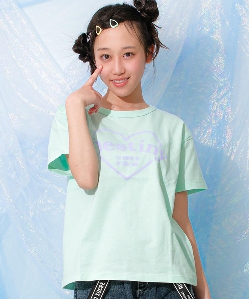 RiCO SUCRE(リコシュクレ)の「バッククロスTシャツ(Tシャツ/カットソー・キッズ・ラベンダー/ライトイエロー/ミント/オフホワイト/ブラック/ブラック系2/グリーン系/ホワイト系/ブラック系/パープル・140/160/130/150/165)」の7枚目の写真