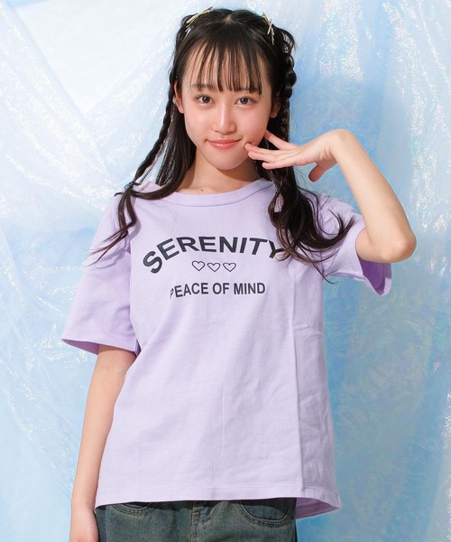 RiCO SUCRE(リコシュクレ)の「バッククロスTシャツ(Tシャツ/カットソー・キッズ・ラベンダー/ライトイエロー/ミント/オフホワイト/ブラック/ブラック系2/グリーン系/ホワイト系/ブラック系/パープル・140/160/130/150/165)」の8枚目の写真