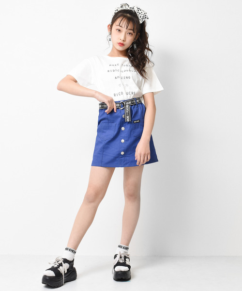RiCO SUCRE(リコシュクレ)の「バッククロスTシャツ(Tシャツ/カットソー・キッズ・ラベンダー/ライトイエロー/ミント/オフホワイト/ブラック/ブラック系2/グリーン系/ホワイト系/ブラック系/パープル・140/160/130/150/165)」の19枚目の写真