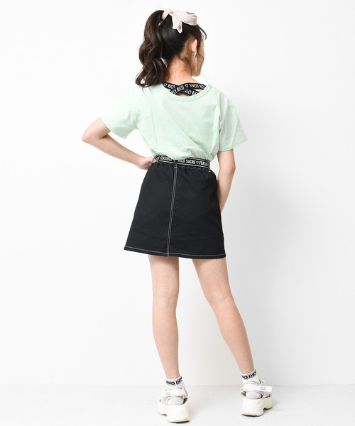 RiCO SUCRE(リコシュクレ)の「バッククロスTシャツ(Tシャツ/カットソー・キッズ・ラベンダー/ライトイエロー/ミント/オフホワイト/ブラック/ブラック系2/グリーン系/ホワイト系/ブラック系/パープル・140/160/130/150/165)」の21枚目の写真