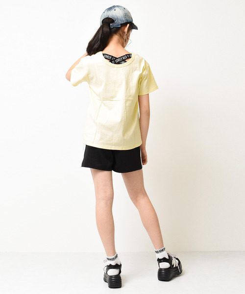 RiCO SUCRE(リコシュクレ)の「バッククロスTシャツ(Tシャツ/カットソー・キッズ・ラベンダー/ライトイエロー/ミント/オフホワイト/ブラック/ブラック系2/グリーン系/ホワイト系/ブラック系/パープル・140/160/130/150/165)」の16枚目の写真