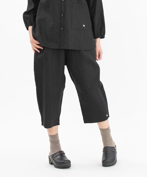 chanvre nop de nod（シャンブルノップドゥノッド）の「chanvre7分丈Pommeパンツ（その他パンツ・レディース・ブラック/ブルー/ダークブルー/キナリ・9）」の3枚目の写真