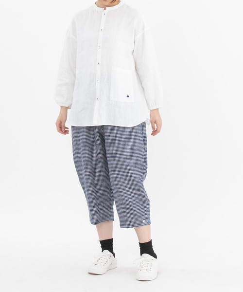 chanvre nop de nod（シャンブルノップドゥノッド）の「chanvre7分丈Pommeパンツ（その他パンツ・レディース・ブラック/ブルー/ダークブルー/キナリ・9）」の17枚目の写真