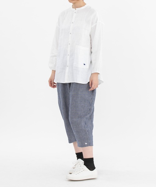 chanvre nop de nod（シャンブルノップドゥノッド）の「chanvre7分丈Pommeパンツ（その他パンツ・レディース・ブラック/ブルー/ダークブルー/キナリ・9）」の13枚目の写真