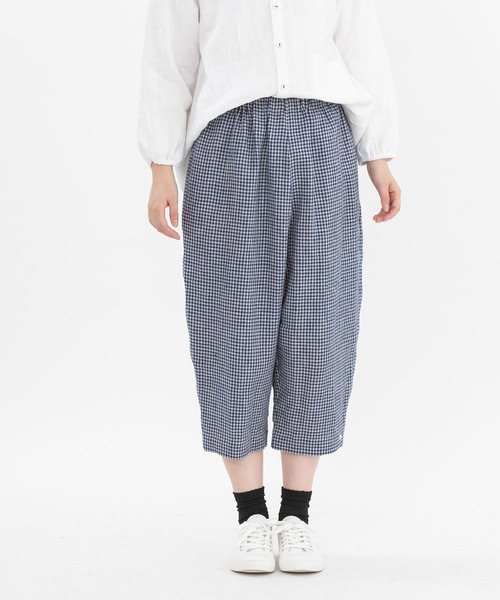 chanvre nop de nod（シャンブルノップドゥノッド）の「chanvre7分丈Pommeパンツ（その他パンツ・レディース・ブラック/ブルー/ダークブルー/キナリ・9）」の5枚目の写真