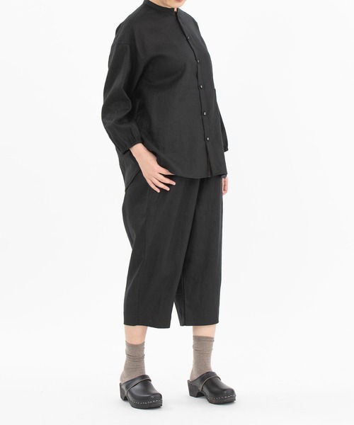 chanvre nop de nod（シャンブルノップドゥノッド）の「chanvre7分丈Pommeパンツ（その他パンツ・レディース・ブラック/ブルー/ダークブルー/キナリ・9）」の10枚目の写真