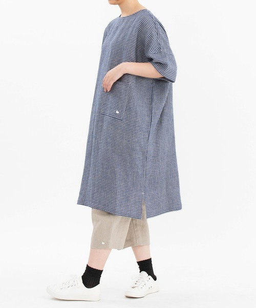 chanvre nop de nod（シャンブルノップドゥノッド）の「chanvre7分丈Pommeパンツ（その他パンツ・レディース・ブラック/ブルー/ダークブルー/キナリ・9）」の19枚目の写真