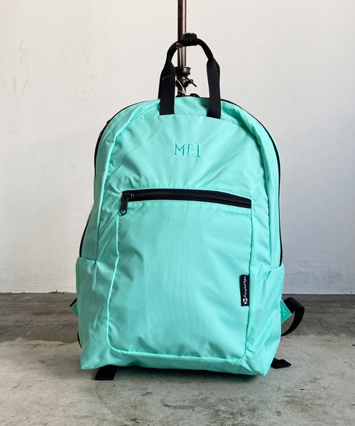 MEI（メイ）の「ST:MEI Trapezium Back Pack ノートパソコン対応　トラぺジウム バックパック（バックパック/リュック・レディース・ブラック/ベージュ/グリーン・FREE）」の11枚目の写真