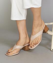 <mollini>レザートングサンダル ◆