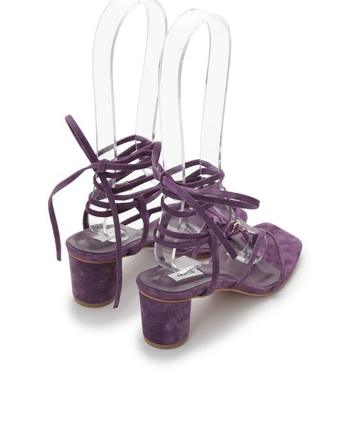 FRAY I.D(フレイアイディー)の「トングレースアップサンダル(サンダル・レディース・パープル/ホワイト・36/38/37)」の7枚目の写真