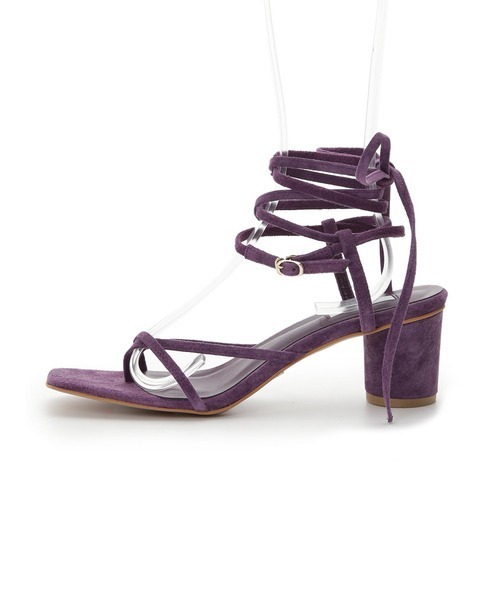 FRAY I.D(フレイアイディー)の「トングレースアップサンダル(サンダル・レディース・パープル/ホワイト・36/38/37)」の8枚目の写真