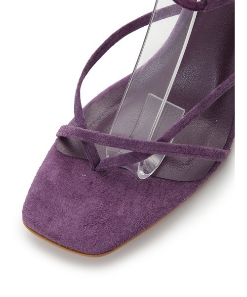 FRAY I.D(フレイアイディー)の「トングレースアップサンダル(サンダル・レディース・パープル/ホワイト・36/38/37)」の3枚目の写真