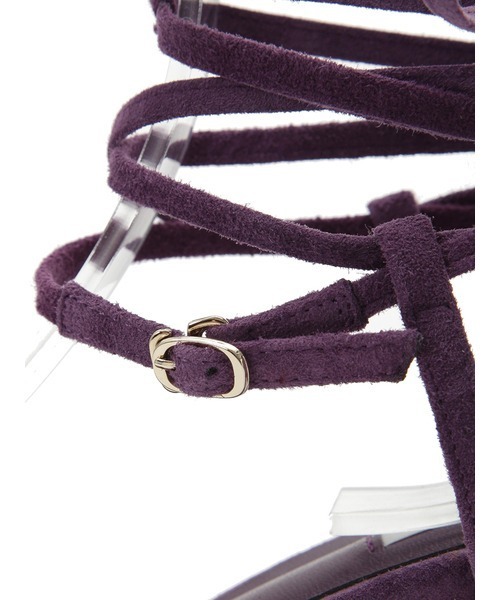 FRAY I.D(フレイアイディー)の「トングレースアップサンダル(サンダル・レディース・パープル/ホワイト・36/38/37)」の10枚目の写真