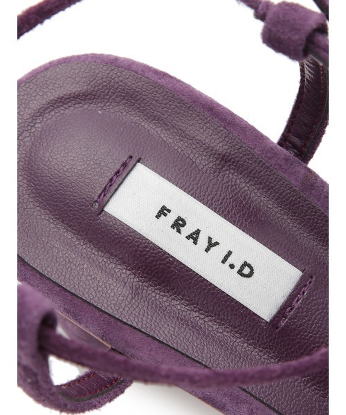 FRAY I.D(フレイアイディー)の「トングレースアップサンダル(サンダル・レディース・パープル/ホワイト・36/38/37)」の5枚目の写真