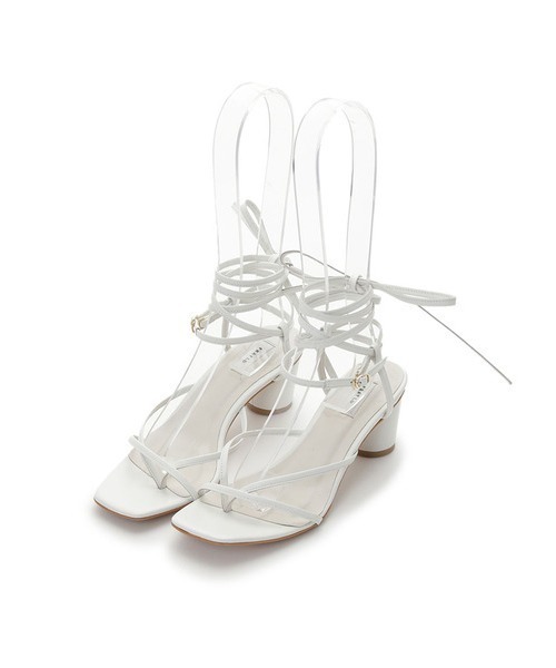 FRAY I.D(フレイアイディー)の「トングレースアップサンダル(サンダル・レディース・パープル/ホワイト・36/38/37)」の12枚目の写真