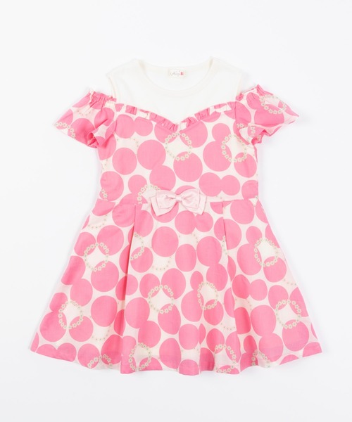 ローン水玉花リースプリントのワンピース 140cm ワンピース Kp ケーピー のファッション通販 Zozotown