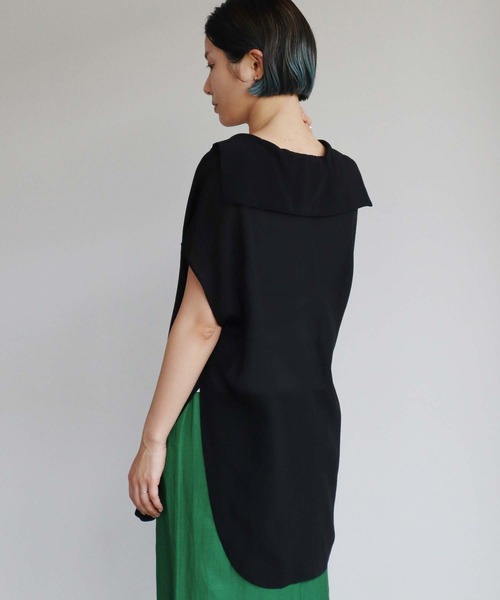 nitca（ニトカ）の「◇キュプラパウダーデシン スキッパーセーラーブラウス（シャツ/ブラウス・レディース・グリーン/ブラック・FREE）」の20枚目の写真