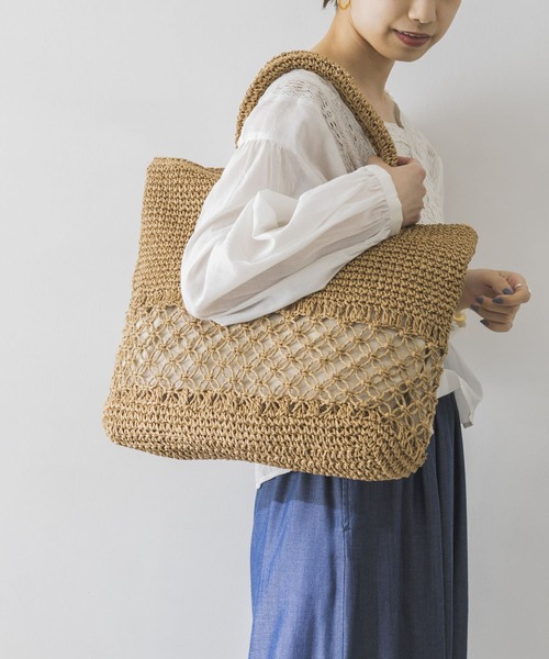 URBAN RESEARCH（アーバンリサーチ）の「ペーパートートバッグ（トートバッグ・レディース・ナチュラル/ブラック・-）」の13枚目の写真