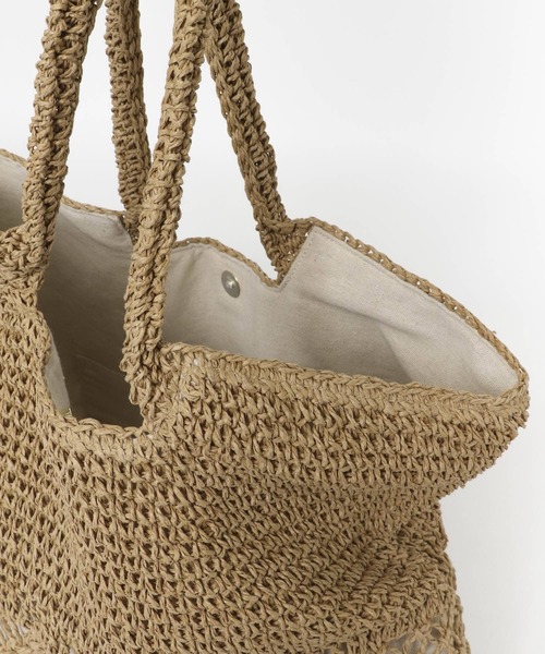 URBAN RESEARCH（アーバンリサーチ）の「ペーパートートバッグ（トートバッグ・レディース・ナチュラル/ブラック・-）」の12枚目の写真