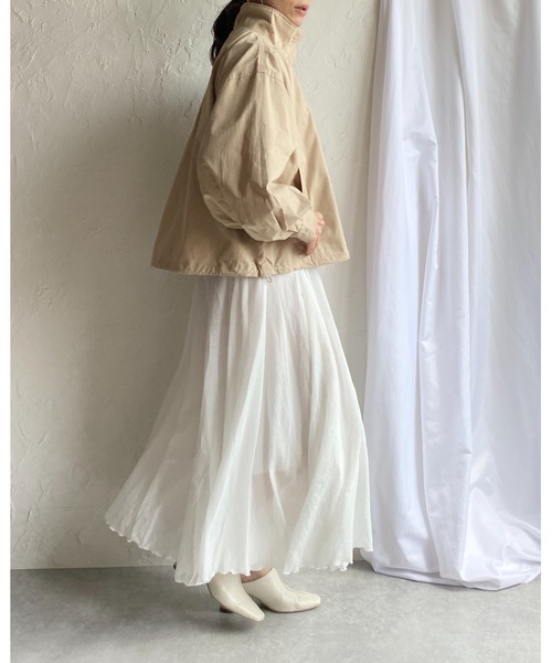 She's Closet(シーズクローゼット)の「ボリュームスリーブマウンテンパーカー(マウンテンパーカー・レディース・ベージュ/カーキ/アイボリー・FREE)」の14枚目の写真