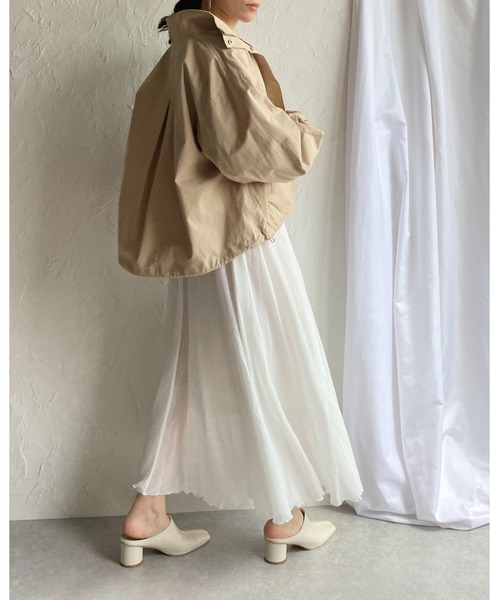 She's Closet(シーズクローゼット)の「ボリュームスリーブマウンテンパーカー(マウンテンパーカー・レディース・ベージュ/カーキ/アイボリー・FREE)」の16枚目の写真