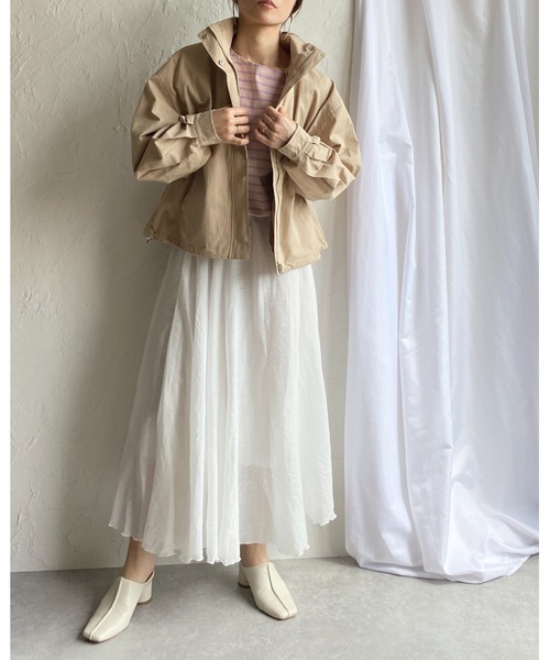 She's Closet(シーズクローゼット)の「ボリュームスリーブマウンテンパーカー(マウンテンパーカー・レディース・ベージュ/カーキ/アイボリー・FREE)」の18枚目の写真