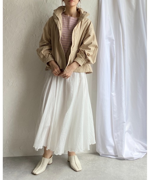 She's Closet(シーズクローゼット)の「ボリュームスリーブマウンテンパーカー(マウンテンパーカー・レディース・ベージュ/カーキ/アイボリー・FREE)」の21枚目の写真