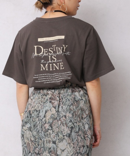 ap retro（アプレトロ）の「Backレタリングプリント半袖Tシャツ【ZOZO限定アイテム】（Tシャツ/カットソー・レディース・オフホワイト/チャコールグレー・FREE）」の20枚目の写真