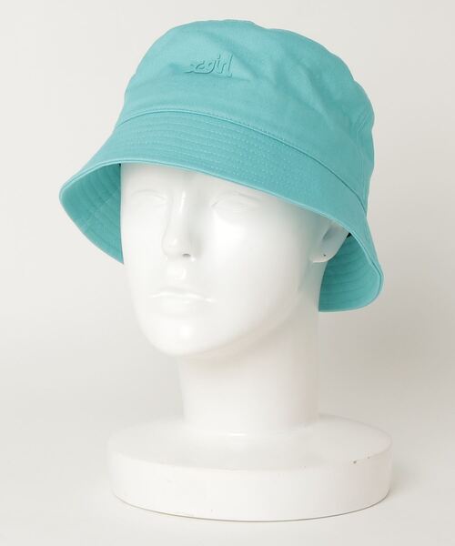 X-girl（エックスガール）の「MILLS LOGO BUCKET HAT（ハット・レディース・ホワイト/ブラック/グリーン・ONE SIZE）」の20枚目の写真