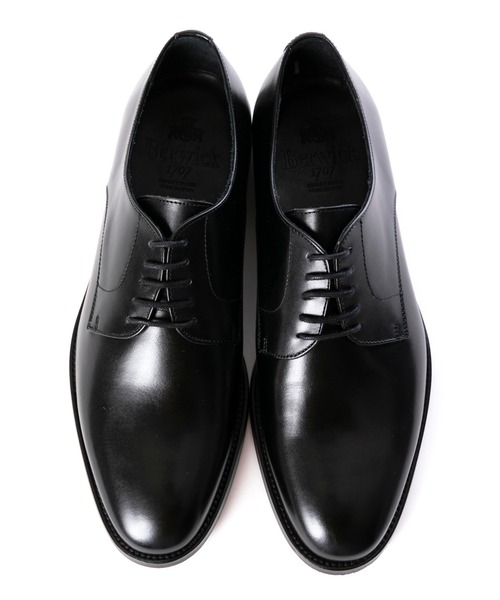 Berwick バーウィック プレーントゥ 5225 ゴム×レザー ソール（ドレス