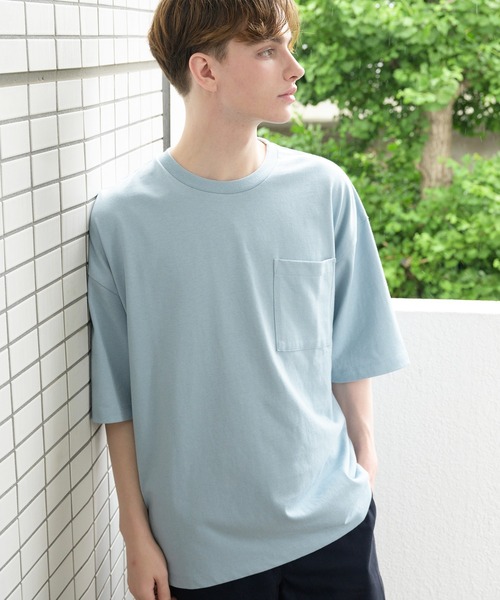 ８(eight)（エイト）の「10.2ozヘビーウェイトビッグＴシャツ（Tシャツ/カットソー・メンズ・オフホワイト/アイボリー/ブラック/オートミール/グレー/ピンク/グレイッシュベージュ/イエロー/サックスブルー/ラベンダー・MEDIUM/X-LARGE/LARGE）」の8枚目の写真