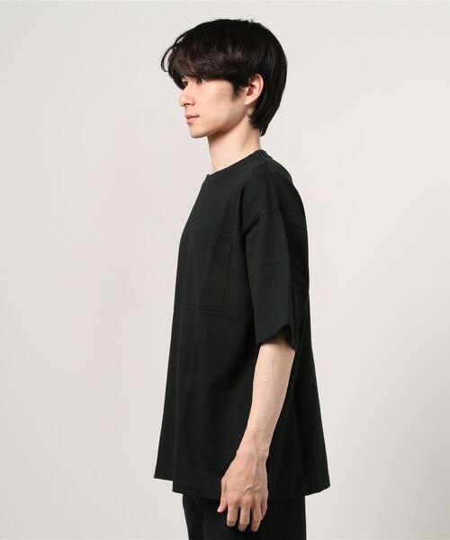 ８(eight)（エイト）の「10.2ozヘビーウェイトビッグＴシャツ（Tシャツ/カットソー・メンズ・オフホワイト/アイボリー/ブラック/オートミール/グレー/ピンク/グレイッシュベージュ/イエロー/サックスブルー/ラベンダー・MEDIUM/X-LARGE/LARGE）」の11枚目の写真