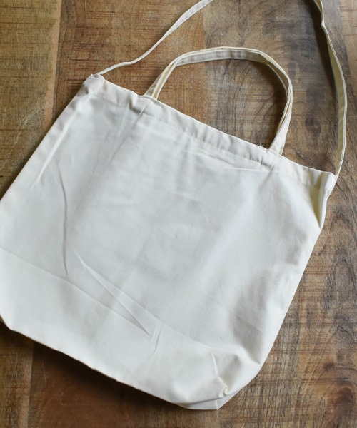 HWG_5(エイチダブルゴー)の「キャンバストートバッグ(トートバッグ・レディース・アイボリー・FREE)」の6枚目の写真