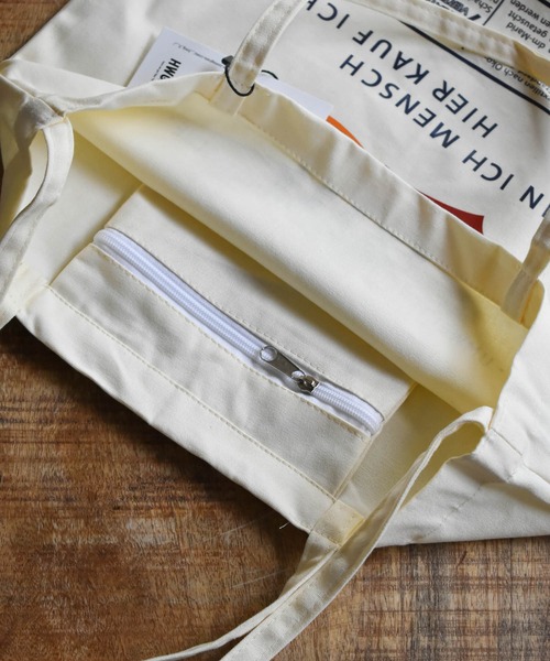 HWG_5(エイチダブルゴー)の「キャンバストートバッグ(トートバッグ・レディース・アイボリー・FREE)」の8枚目の写真