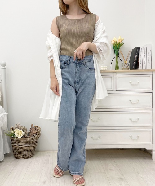 apres jour（アプレジュール）の「2WAYケーブルニットタンク【ZOZOTOWN限定アイテム】（ニット/セーター・レディース・アイボリー/ブラック/モカ・フリー/X-LARGE）」の22枚目の写真