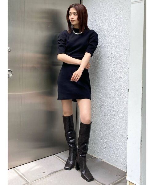 EMODA（エモダ）の「バックオープンリブワンピース（ワンピース・レディース・カーキ/ブラウン/ブラック/パープル・FREE）」の21枚目の写真