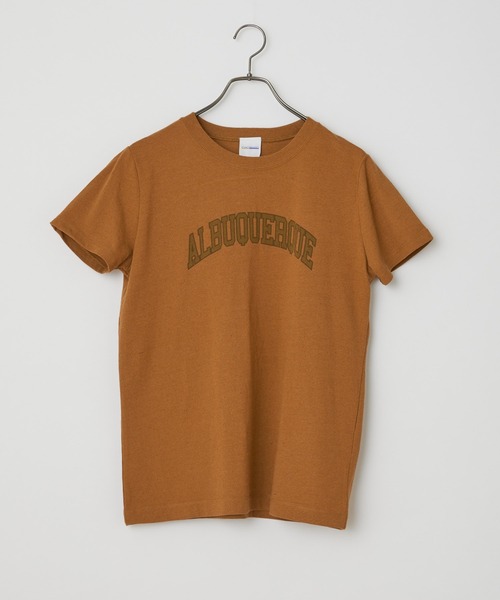 CIAOPANIC（チャオパニック）の「ECORICH"ALBUQUERQUE"Tee/ロゴプリントTシャツ（Tシャツ/カットソー・レディース・チャコールグレー/アイボリー/キャメル・FREE）」の6枚目の写真