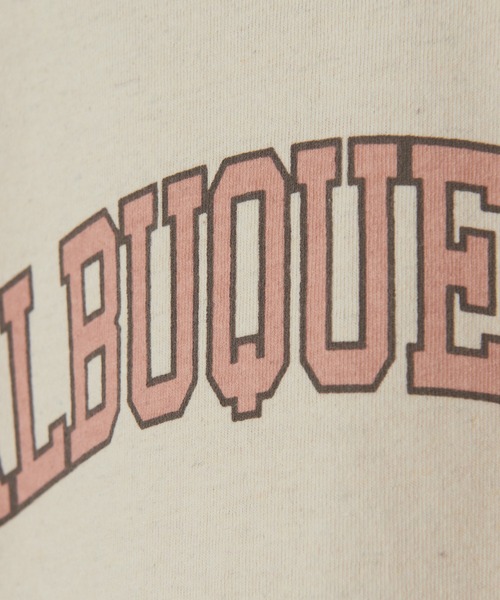 CIAOPANIC（チャオパニック）の「ECORICH"ALBUQUERQUE"Tee/ロゴプリントTシャツ（Tシャツ/カットソー・レディース・チャコールグレー/アイボリー/キャメル・FREE）」の9枚目の写真